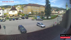 Střed obce Rokytnice nad Jizerou