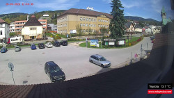 Střed obce Rokytnice nad Jizerou