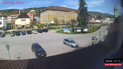 Střed obce Rokytnice nad Jizerou