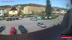 Střed obce Rokytnice nad Jizerou