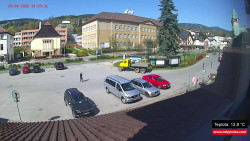 Střed obce Rokytnice nad Jizerou