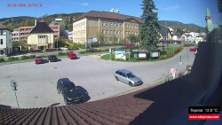 Střed obce Rokytnice nad Jizerou