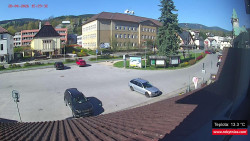 Střed obce Rokytnice nad Jizerou