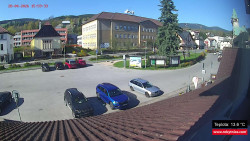 Střed obce Rokytnice nad Jizerou