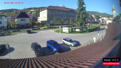 Střed obce Rokytnice nad Jizerou