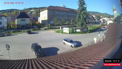 Střed obce Rokytnice nad Jizerou