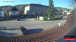 Střed obce Rokytnice nad Jizerou