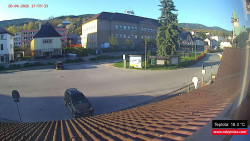 Střed obce Rokytnice nad Jizerou