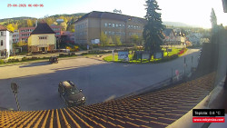 Střed obce Rokytnice nad Jizerou