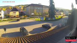 Střed obce Rokytnice nad Jizerou