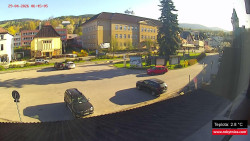 Střed obce Rokytnice nad Jizerou