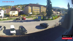 Střed obce Rokytnice nad Jizerou