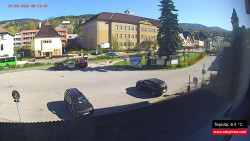 Střed obce Rokytnice nad Jizerou