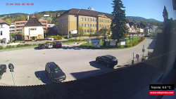 Střed obce Rokytnice nad Jizerou