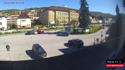 Střed obce Rokytnice nad Jizerou