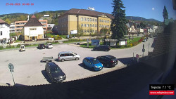 Střed obce Rokytnice nad Jizerou