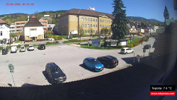 Střed obce Rokytnice nad Jizerou