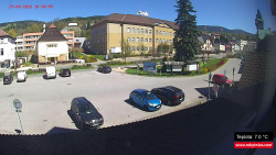 Střed obce Rokytnice nad Jizerou