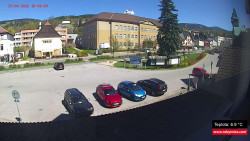 Střed obce Rokytnice nad Jizerou