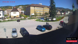 Střed obce Rokytnice nad Jizerou