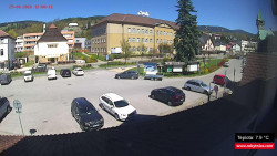 Střed obce Rokytnice nad Jizerou