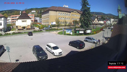 Střed obce Rokytnice nad Jizerou