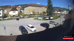 Střed obce Rokytnice nad Jizerou