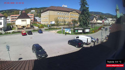 Střed obce Rokytnice nad Jizerou