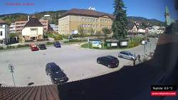 Střed obce Rokytnice nad Jizerou