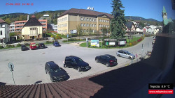 Střed obce Rokytnice nad Jizerou