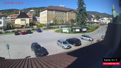 Střed obce Rokytnice nad Jizerou