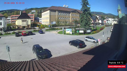 Střed obce Rokytnice nad Jizerou