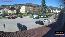 Střed obce Rokytnice nad Jizerou