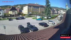 Střed obce Rokytnice nad Jizerou