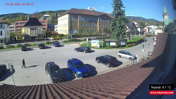 Střed obce Rokytnice nad Jizerou