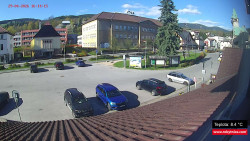 Střed obce Rokytnice nad Jizerou