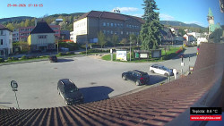 Střed obce Rokytnice nad Jizerou