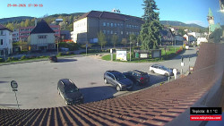 Střed obce Rokytnice nad Jizerou