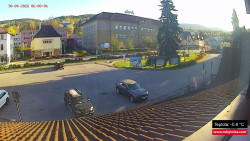 Střed obce Rokytnice nad Jizerou