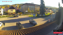 Střed obce Rokytnice nad Jizerou