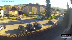 Střed obce Rokytnice nad Jizerou