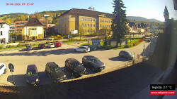 Střed obce Rokytnice nad Jizerou
