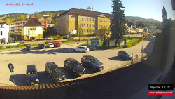 Střed obce Rokytnice nad Jizerou