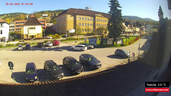 Střed obce Rokytnice nad Jizerou