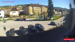 Střed obce Rokytnice nad Jizerou