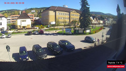 Střed obce Rokytnice nad Jizerou