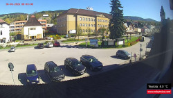Střed obce Rokytnice nad Jizerou