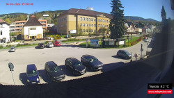 Střed obce Rokytnice nad Jizerou