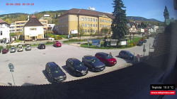 Střed obce Rokytnice nad Jizerou