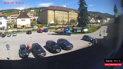 Střed obce Rokytnice nad Jizerou